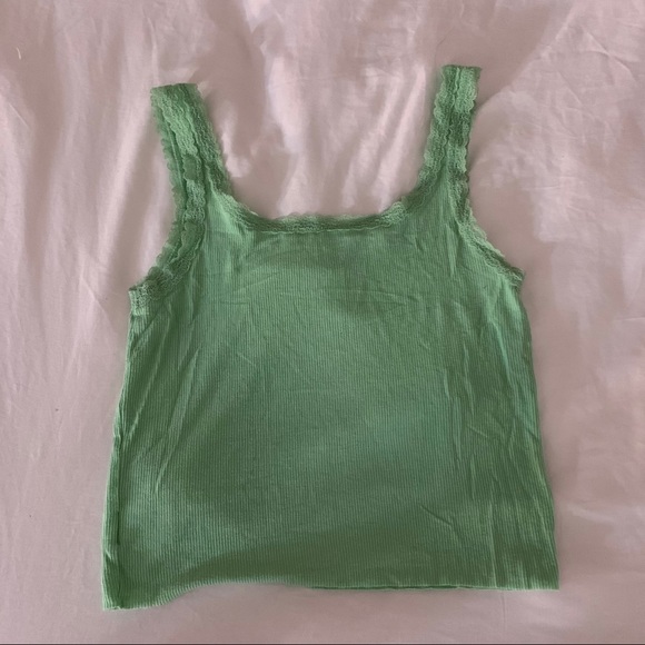 American Eagle Lace Trimmed Cami - Picture 2 of 3